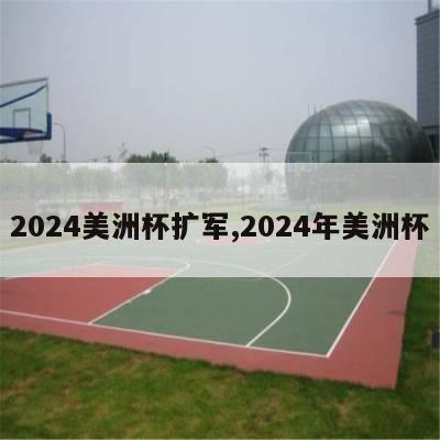 2024美洲杯扩军,2024年美洲杯