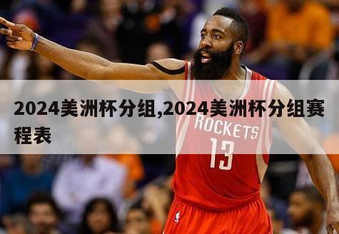 2024美洲杯分组,2024美洲杯分组赛程表